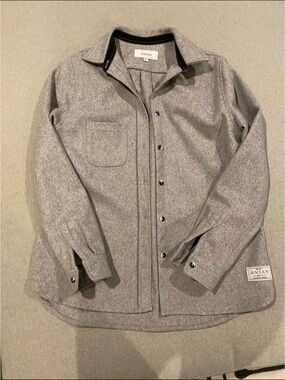 Anian Modern Melton wool shacket.